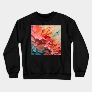 Abstract Strokes: Acrylic Brush Stripe Extravaganza Crewneck Sweatshirt